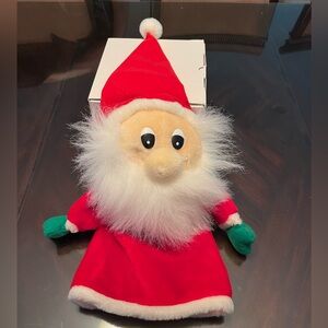 Red Santa Claus Plush puppet